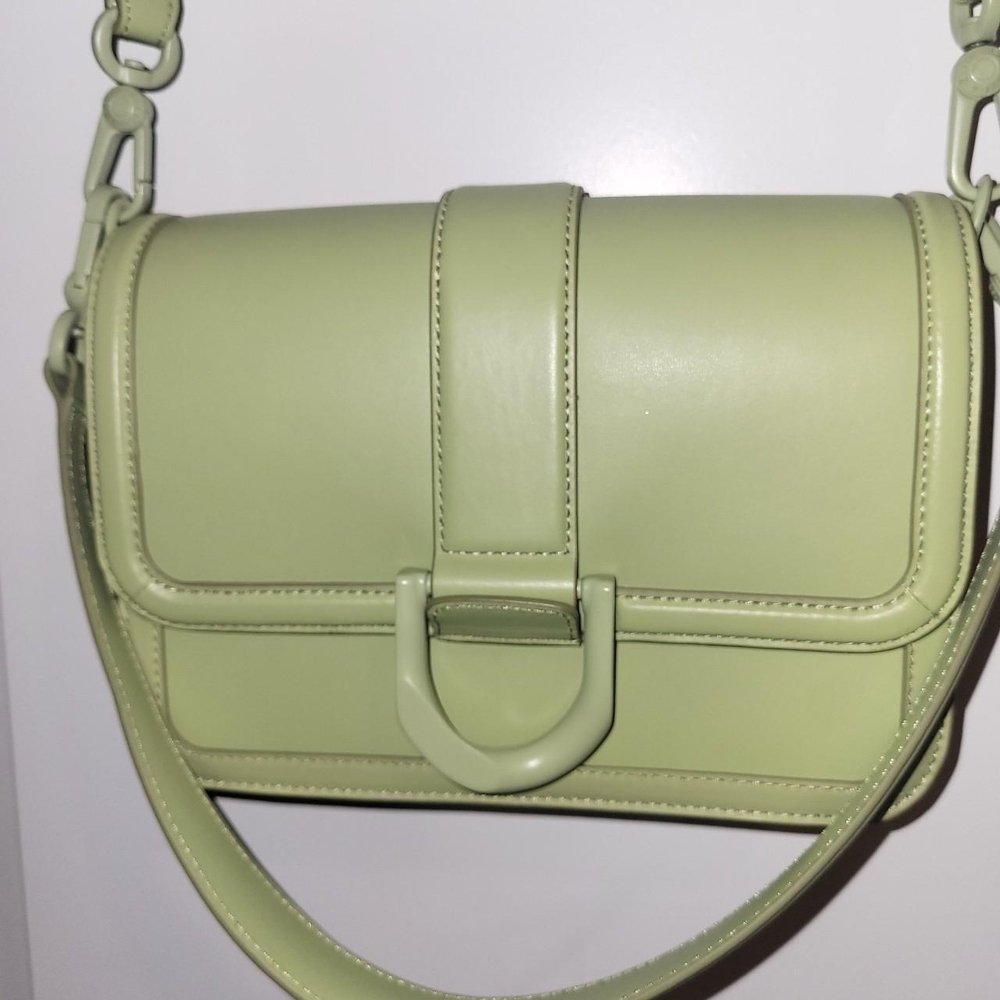 Charles & Keith Light Green Crossbody Bag